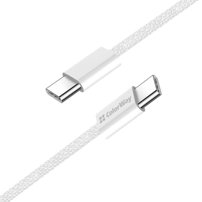 USB-C adat- és töltőkábel - USB-C ColorWay CW-CBPDCC061, 60W, 1m, Szürke