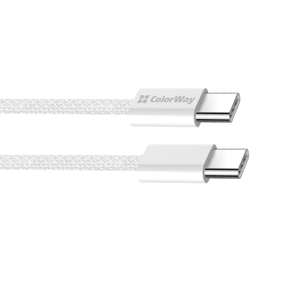 USB-C adat- és töltőkábel - USB-C ColorWay CW-CBPDCC061, 60W, 1m, Szürke
