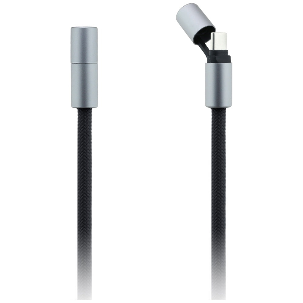 USB-C - USB-C adat- és töltőkábel Karl Lagerfeld Ikonik Charm, 100W, 1,5m, Fekete