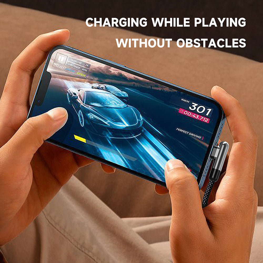 USB-C - USB-C Lito LD13CC adat- és töltőkábel, 60W, 1m, Fekete