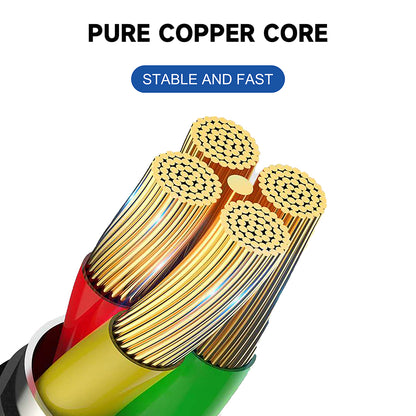 USB-C - USB-C Lito LD13CC adat- és töltőkábel, 60W, 1m, Fekete