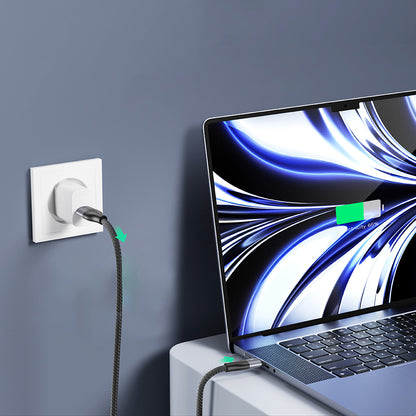 USB-C - USB-C Lito LD23CC adat- és töltőkábel, 100W, 1m, szürke