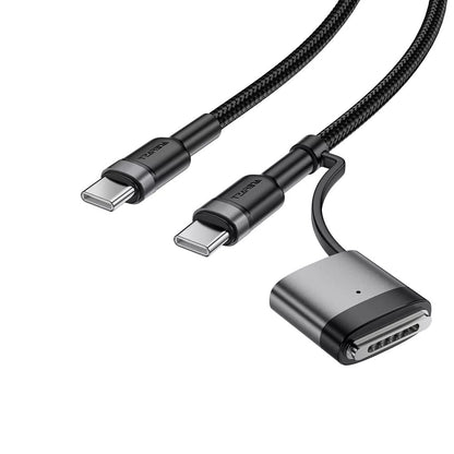 Acefast Töltőkábel, USB-C - USB-C / MagSafe 3, 240W, 1.2m, Fekete