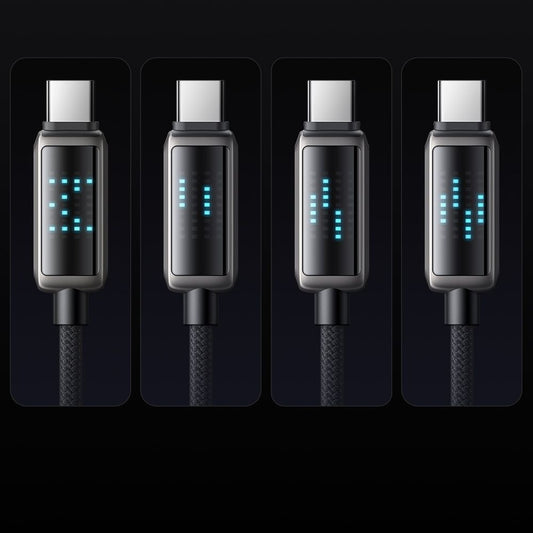 USB-C - USB-C McDodo CA-4250 Display adat- és töltőkábel, 100W, 1.2m, Fekete