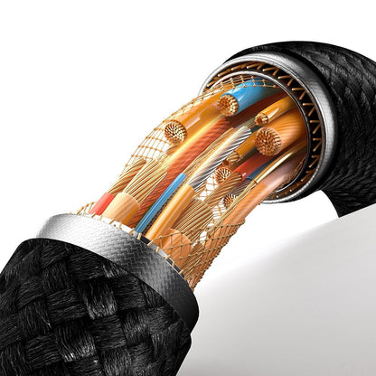 USB-C - USB-C McDodo CA-6681 Auto Power Off adat- és töltőkábel, 100W, 1.2m, Arany