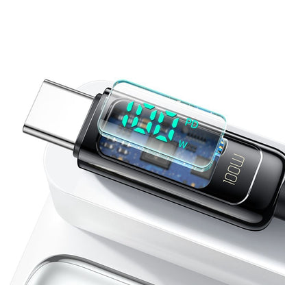 USB-C - USB-C McDodo CA-8820 Display adat- és töltőkábel, 100W, 1.2m, Fekete