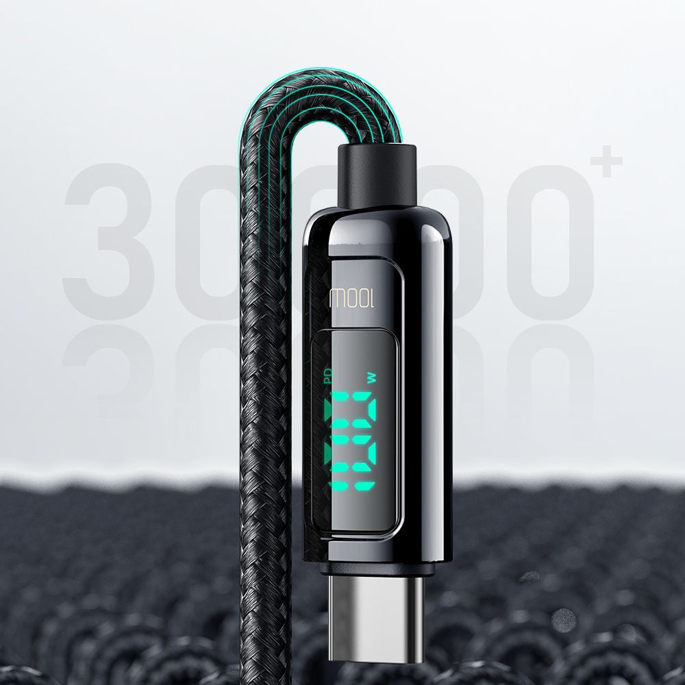 USB-C - USB-C McDodo CA-8820 Display adat- és töltőkábel, 100W, 1.2m, Fekete
