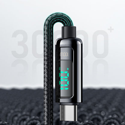 USB-C - USB-C McDodo CA-8820 Display adat- és töltőkábel, 100W, 1.2m, Fekete