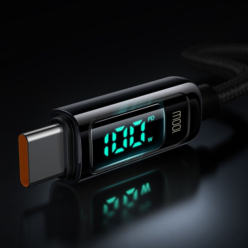 USB-C - USB-C McDodo CA-8820 Display adat- és töltőkábel, 100W, 1.2m, Fekete
