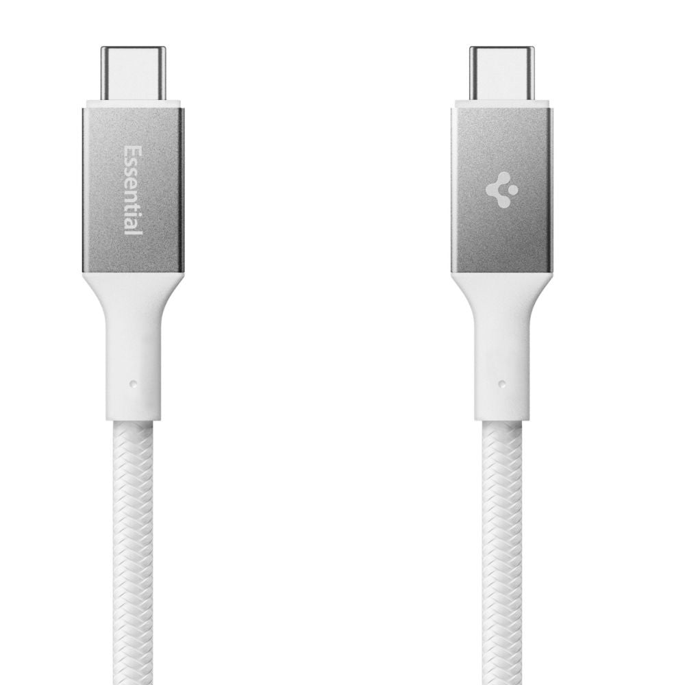 USB-C - USB-C adat- és töltőkábel Spigen EB10015CC, 100W, 1.5m, Fehér ACA10420
