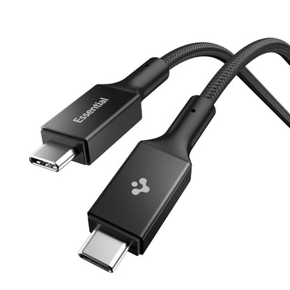 USB-C - USB-C adat- és töltőkábel Spigen EB10015CC, 100W, 1,5m, Fekete ACA10421