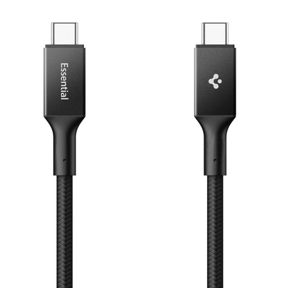USB-C - USB-C adat- és töltőkábel Spigen EB10015CC, 100W, 1,5m, Fekete ACA10421