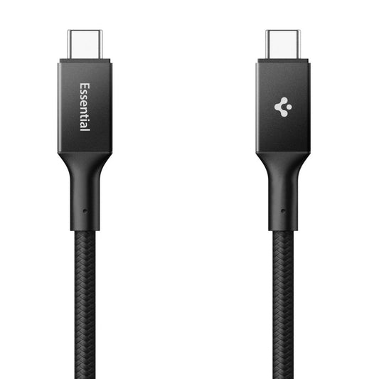 USB-C - USB-C adat- és töltőkábel Spigen EB10015CC, 100W, 1,5m, Fekete ACA10421