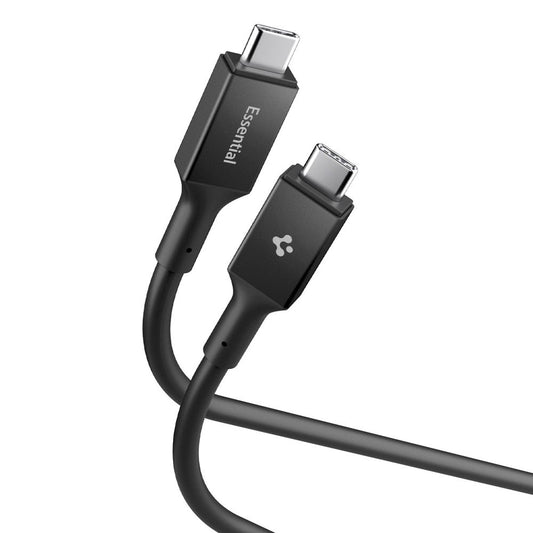 USB-C - USB-C adat- és töltőkábel Spigen EB24015CC, 240W, 1.5m, Fekete ACA10423