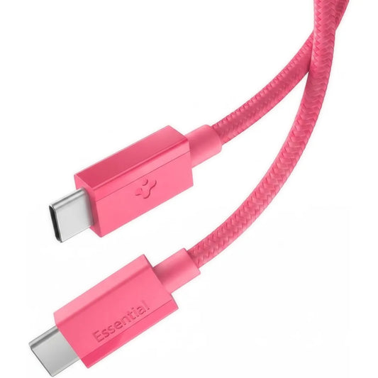 USB-C adat- és töltőkábel - USB-C Spigen EB6010CC, 60W, 1m, rózsaszín ACA10414