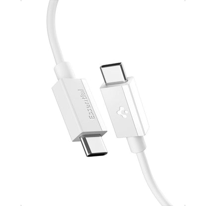 USB-C - USB-C Spigen Essential adat- és töltőkábel, 60W, 1m, Fehér