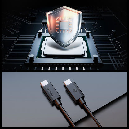 USB-C - USB-C Spigen Essential adat- és töltőkábel, 60W, 2m, Fekete