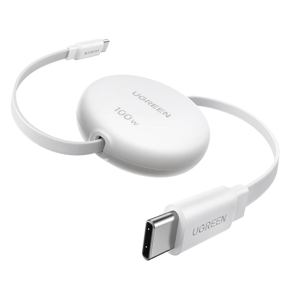 USB-C adat- és töltőkábel - USB-C UGREEN L531, 100W, 1m, Fehér