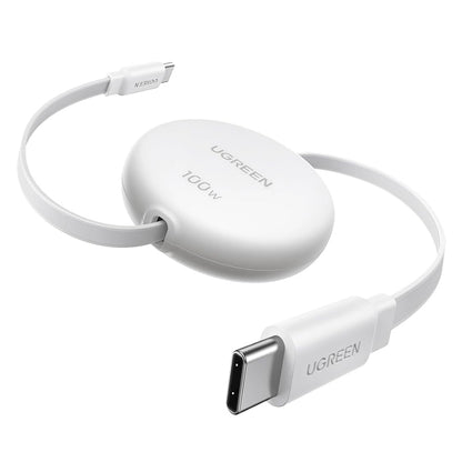 USB-C adat- és töltőkábel - USB-C UGREEN L531, 100W, 1m, Fehér