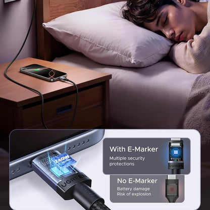 USB-C - USB-C UGREEN L532 adat- és töltőkábel, 240W, 2m, szürke