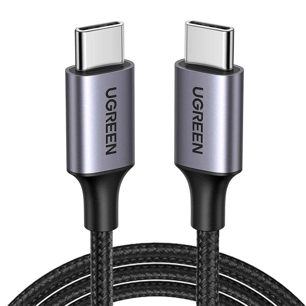 UGREEN US261 (50152) USB-C–USB-C adat- és töltőkábel, 60 W, 2 m, szürke