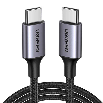 UGREEN US261 (50152) USB-C–USB-C adat- és töltőkábel, 60 W, 2 m, szürke
