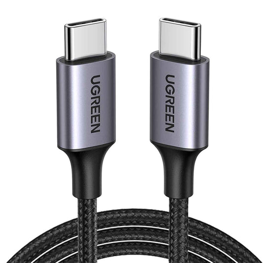 UGREEN US261 (50152) USB-C–USB-C adat- és töltőkábel, 60 W, 2 m, szürke