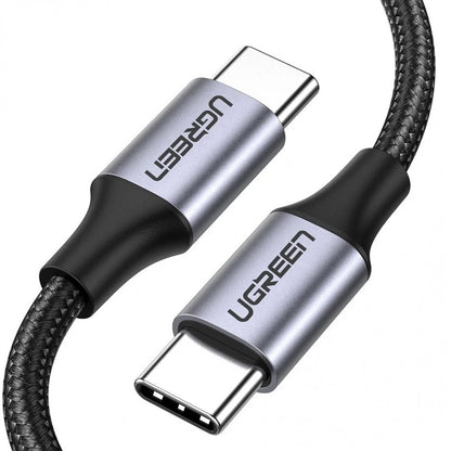 UGREEN US261 (50152) USB-C–USB-C adat- és töltőkábel, 60 W, 2 m, szürke