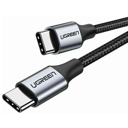 UGREEN US261 (50152) USB-C–USB-C adat- és töltőkábel, 60 W, 2 m, szürke