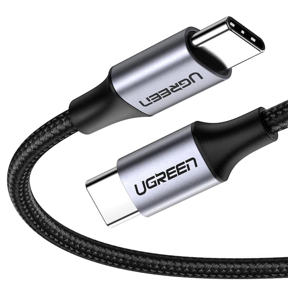 UGREEN US261 (50152) USB-C–USB-C adat- és töltőkábel, 60 W, 2 m, szürke