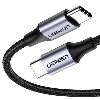 UGREEN US261 (50152) USB-C–USB-C adat- és töltőkábel, 60 W, 2 m, szürke