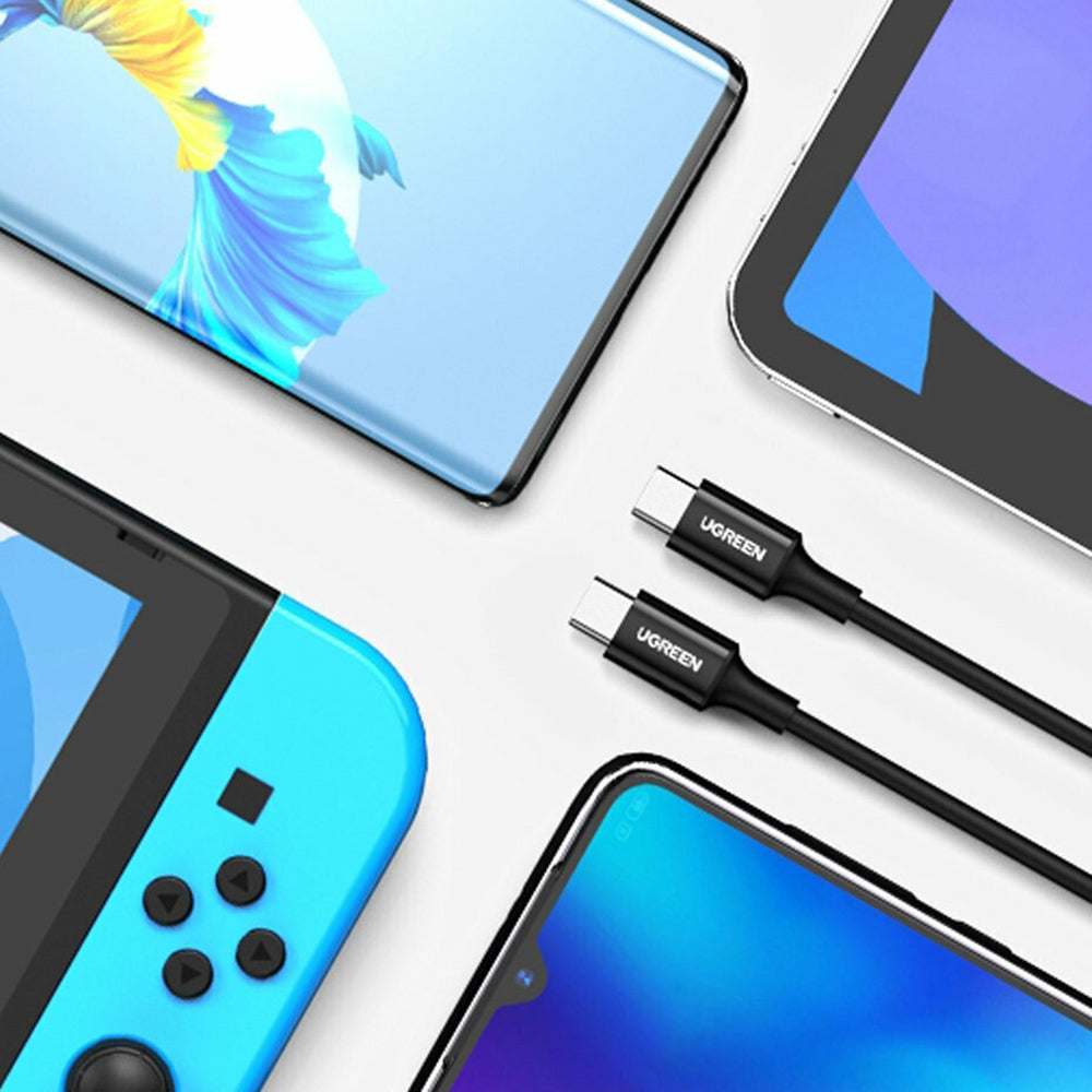 USB-C - USB-C UGREEN US300 (80371) adat- és töltőkábel, 100W, 1m, Fekete