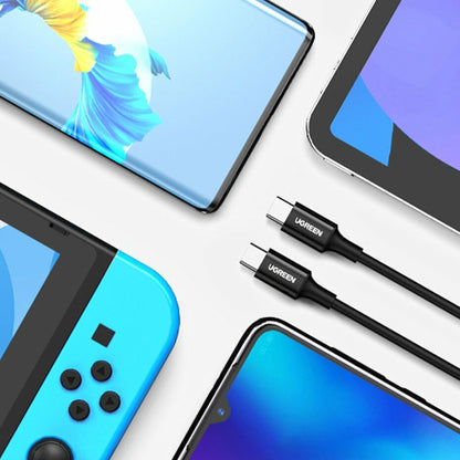 USB-C - USB-C UGREEN US300 (80371) adat- és töltőkábel, 100W, 1m, Fekete