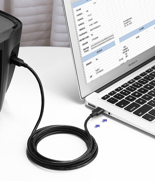 UGREEN US135 nyomtatókábel, USB-A - USB-B, 1,5m, Fekete