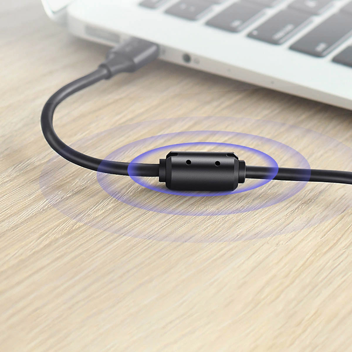 UGREEN US135 nyomtatókábel, USB-A - USB-B, 5m, Fekete