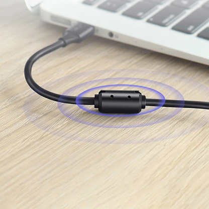 UGREEN US135 nyomtatókábel, USB-A - USB-B, 5m, Fekete