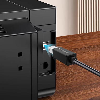 WZK WKDDY1S Nyomtatókábel, USB-C - USB-B, 1m, Fekete