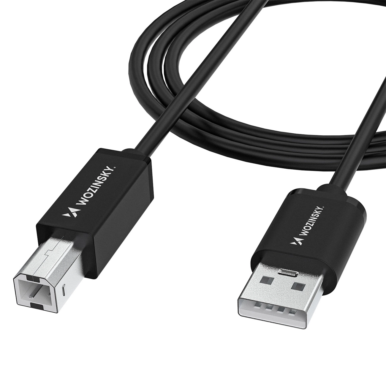 WZK WKDDY3S Nyomtatókábel, USB-A - USB-B, 2m, Fekete