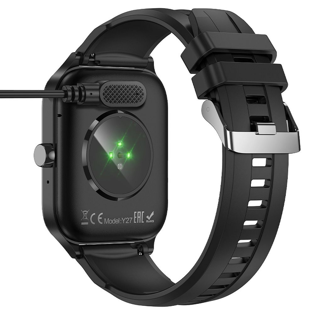 Smartwatch töltőkábel HOCO Y26 / Y27-hez, USB-A, Fekete