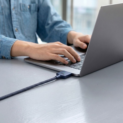 Tech-Protect MMC01 Ultraboost töltőkábel, USB-C - MagSafe 3, 140W, 2m, Tengerészkék