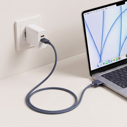 Tech-Protect MMC01 Ultraboost töltőkábel, USB-C - MagSafe 3, 140W, 3m, Tengerészkék
