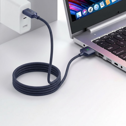 Tech-Protect MMC01 Ultraboost töltőkábel, USB-C - MagSafe 3, 140W, 2m, Tengerészkék