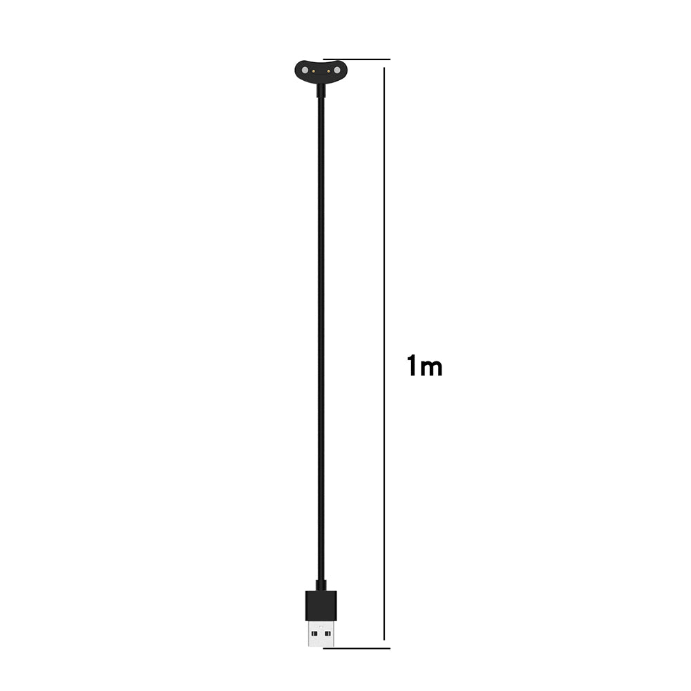 Techsuit TCW1 töltőkábel Mobvoi Watch sorozathoz, USB-A, Fekete