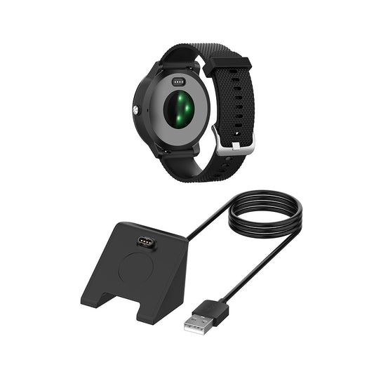 Techsuit TGC3 töltőkábel Garmin Fenix 5 Plus / 7X / 6X / 6 / 5 készülékekhez, USB-A, Fekete