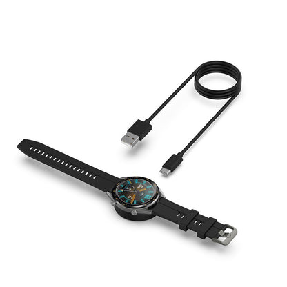 Techsuit THC3 töltőkábel Honor Watch / Huawei Watch sorozathoz, USB-A, fekete