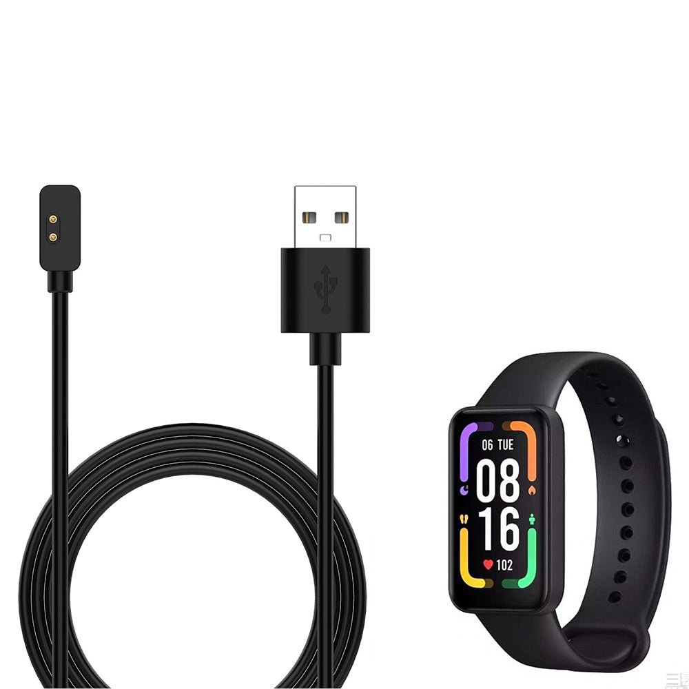 Techsuit TXC2 töltőkábel Xiaomi Smart Band 7 Pro / Redmi Watch 2 / Watch 2 Lite, USB-A, Fekete