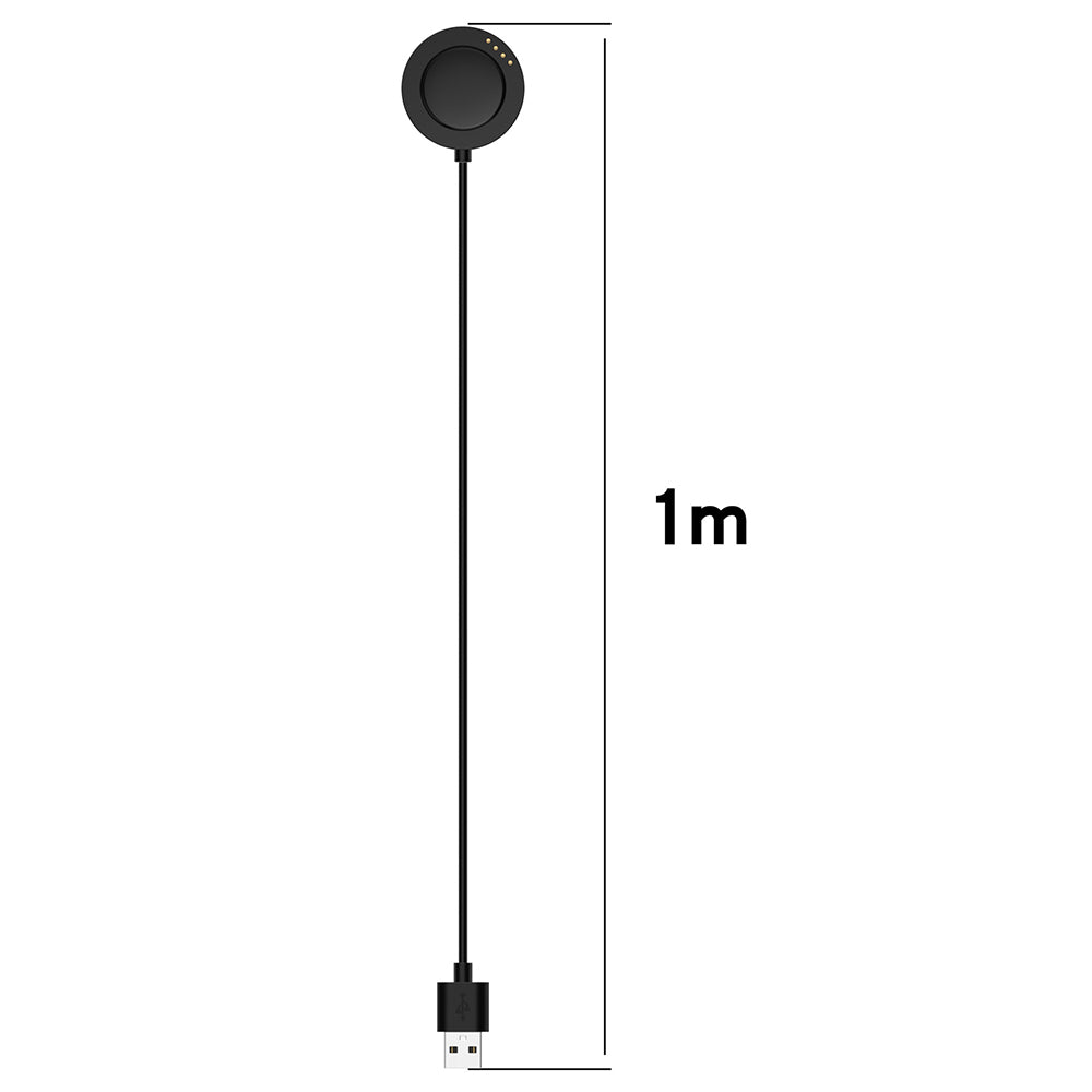 Techsuit TXC9 töltőkábel Xiaomi Watch S4 Sport-hoz, USB-A, Fekete