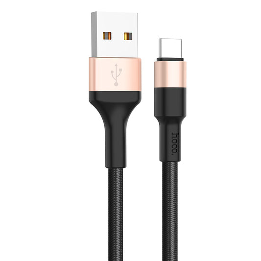 USB-A - USB-C HOCO X26 Xpress adat- és töltőkábel, 18W, 1m, Arany