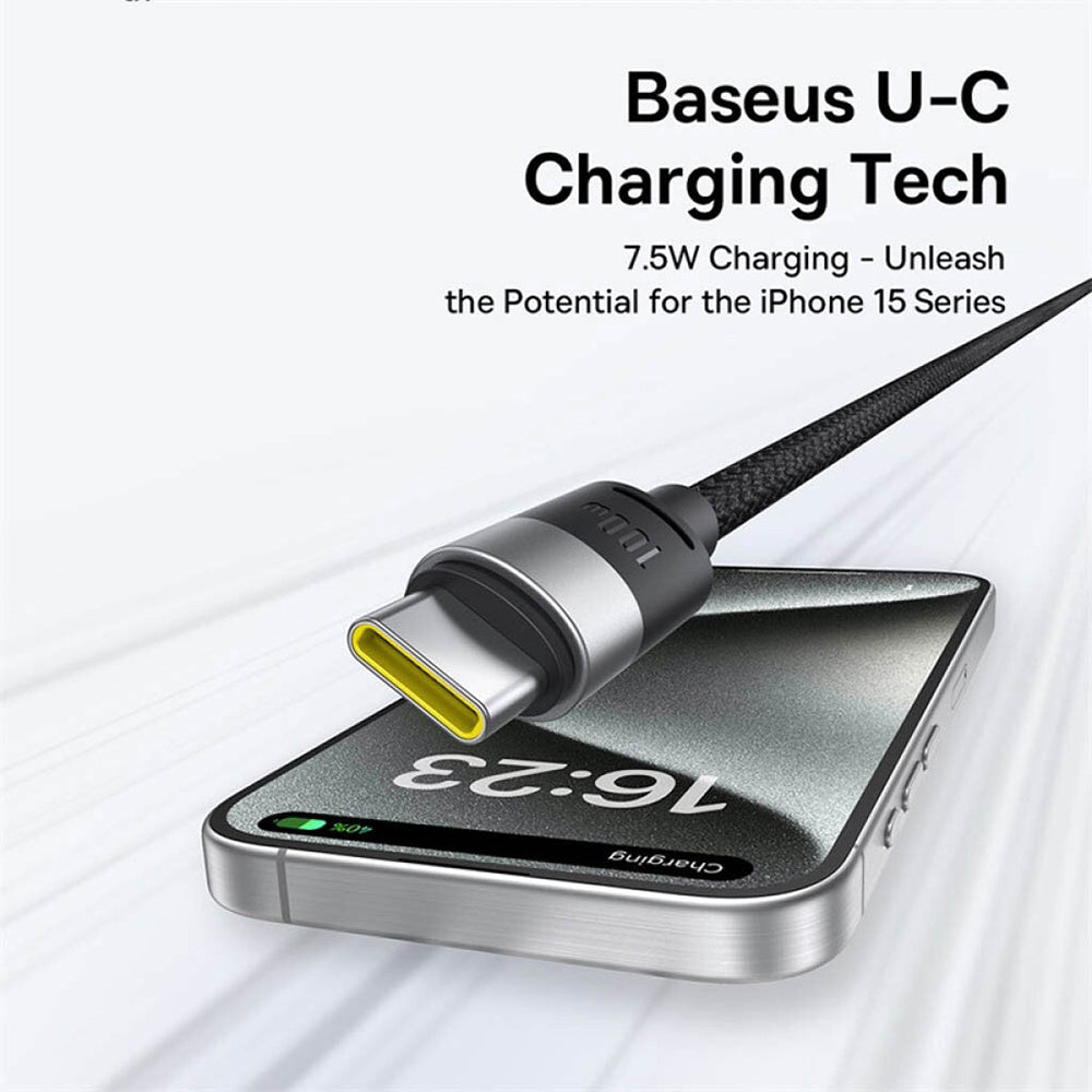 USB-A - Lightning / microUSB / USB-C Baseus StarSpeed töltőkábel, 100W, 1.5m, Fehér P10319900211-00