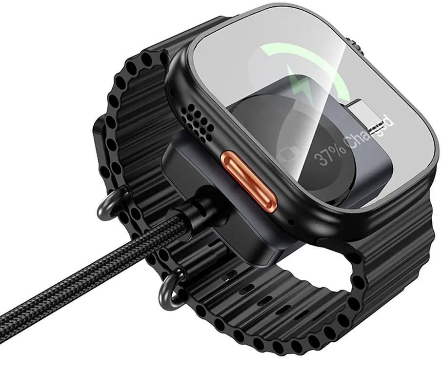 USB-C Charging Cable - USB-C HOCO CW66 2in1, 100W, 1.2m, Black